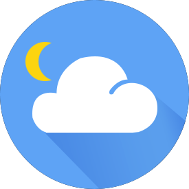 Weer icoon wolkennacht