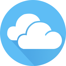 Weer icoon zwaarbewolkt